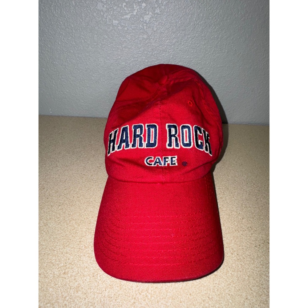 Hard‎ Rock Cafe Orlando Red Baseball Cap Hat Embroidered Logo Adjustable